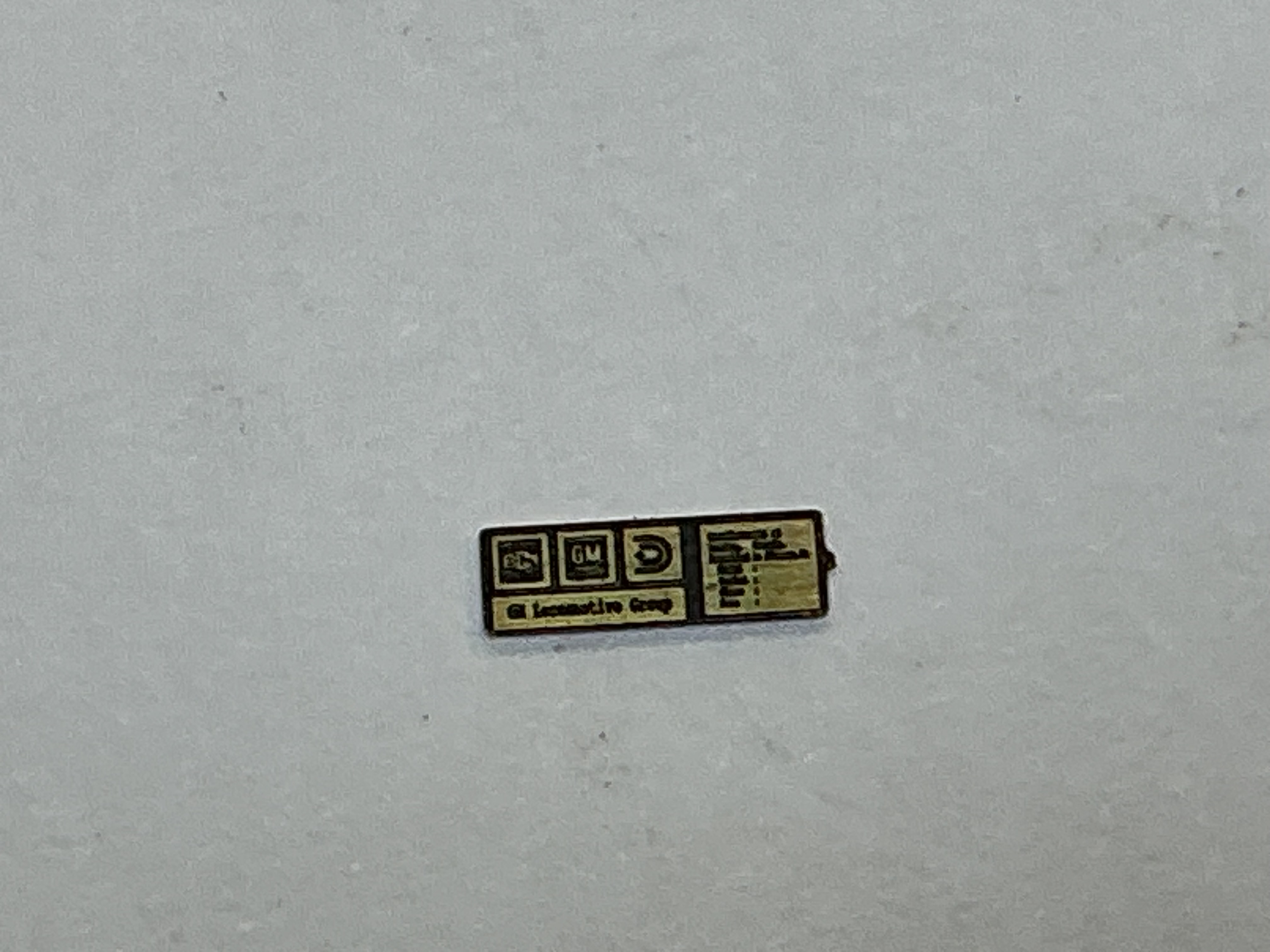 BUILDER PLATE / EMD LOCOMOTIVE SHOP / PREMIER F59PH