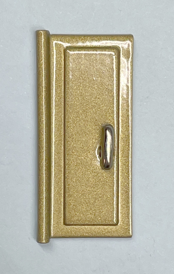 DOOR / LEFT / GOLD W/BRASS HANDLE / TINPLATE STANDARD GAUGE 214R