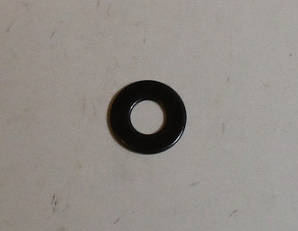 WASHER / METAL / 9.75mm OD X 4.45mm ID X 1mm THICK / BLACK