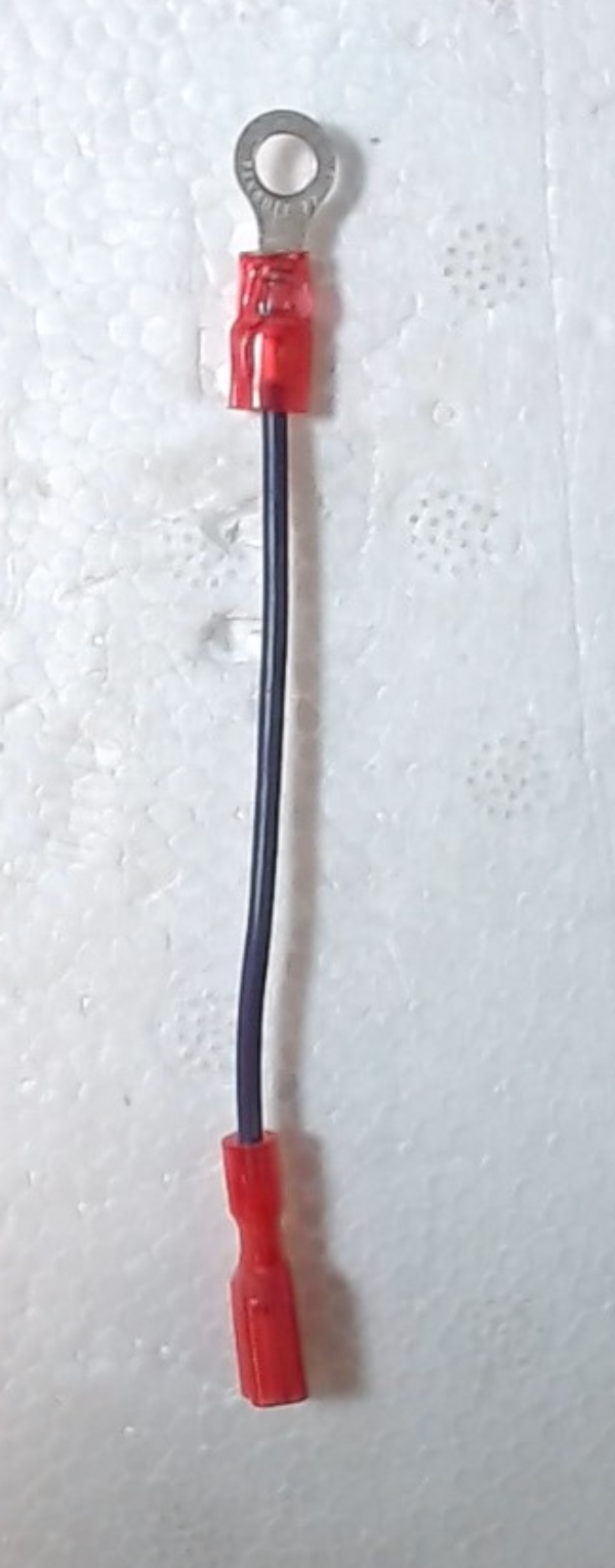 WIRE HARNESS / 75mm L / 1 SHIELDED FEMALE CONNECTOR AND 1 RING TERMINAL / Z-4000 TRANSFORMER