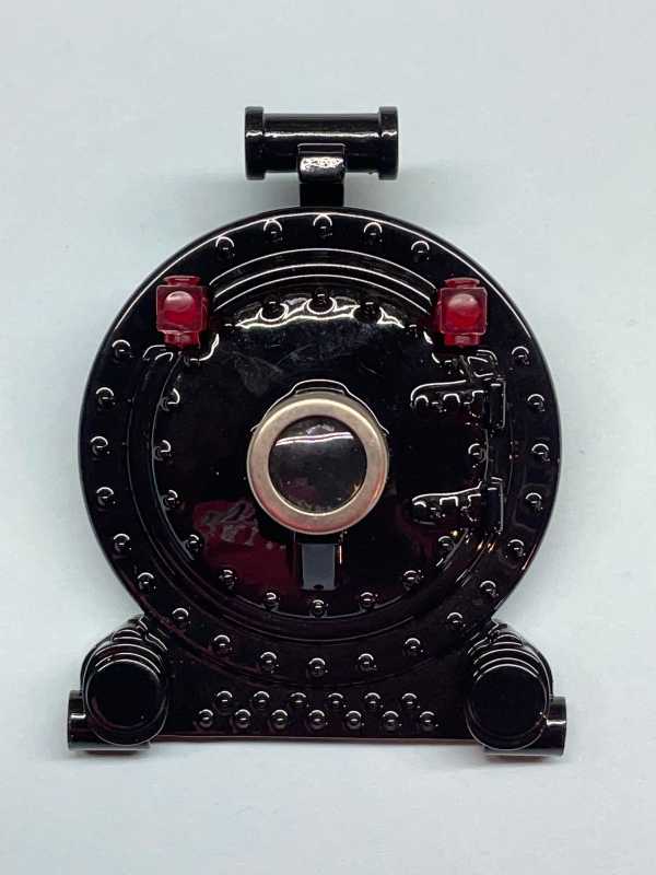 BOILER FRONT / DIE-CAST / BLACK W/NICKEL BEZEL / TINPLATE O GAUGE 263