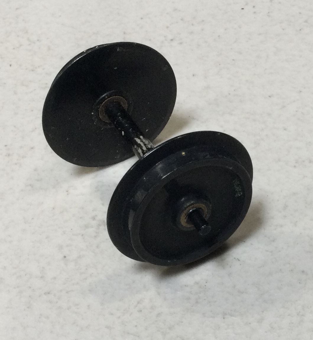 WHEEL & AXXLE ASSEMBLY / TRAILING TRUCK / BLACKENED / RAILKING ONE GAUGE BIG BOY & CHALLENGER