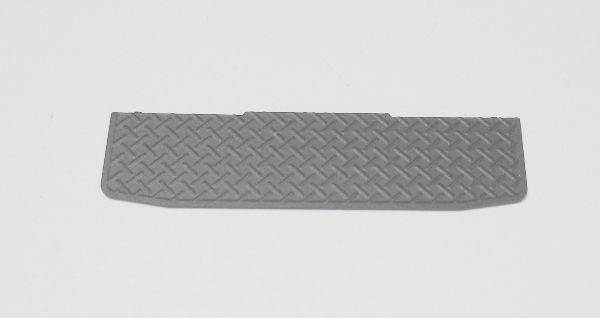 TENDER DECK / FRONT FLOOR PLATE / TREADPLATE PATTERN / BLACK / HO SCALE BIG BOY 4-8-8-4