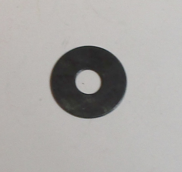 WASHER / METAL / 15.9mm O.D. x 5.30mm I.D. x 0.60mm THICK / BLACK