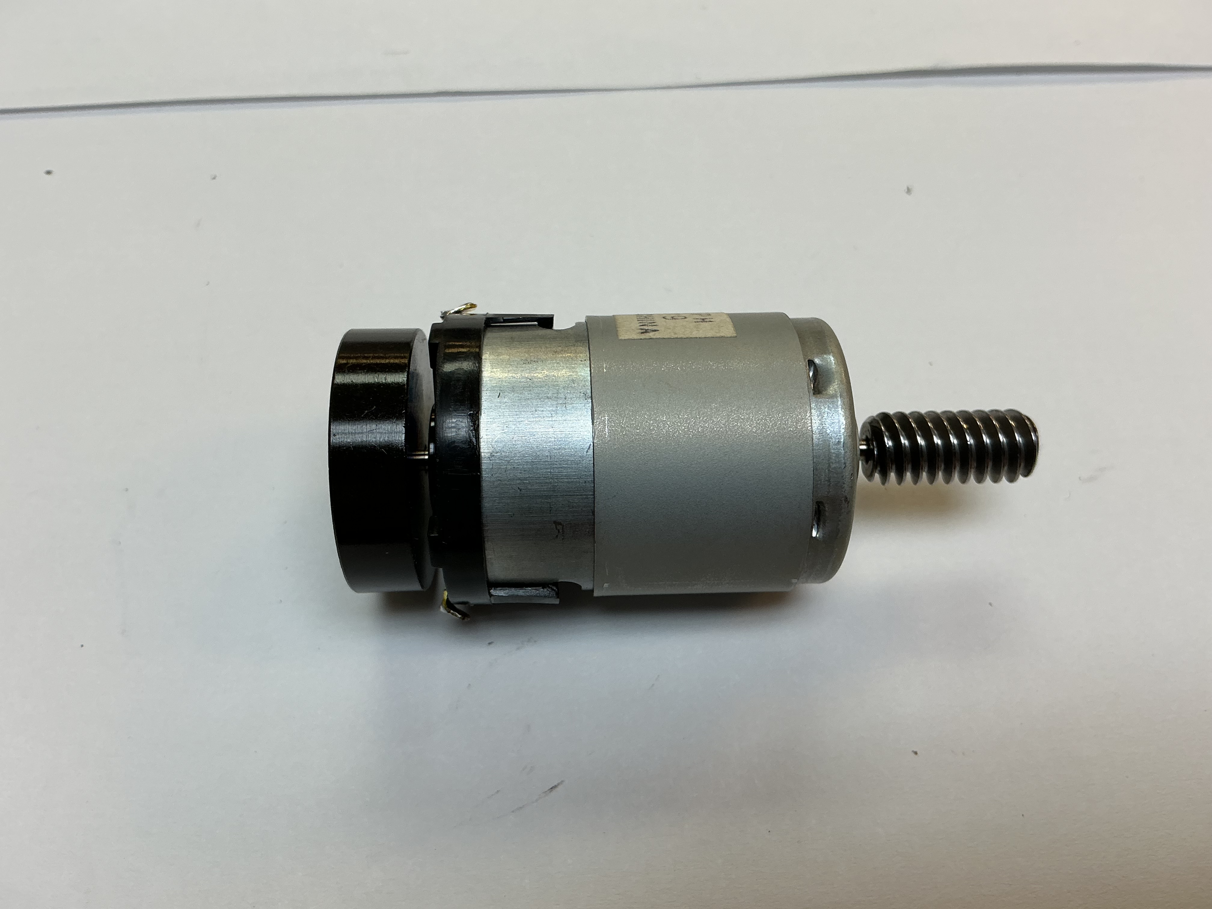 DC MOTOR / RS385PH / MD194-M25 WORM / BLACK FLYWHEEL / PREMIER P-5a