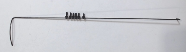 HANDRAIL / BOILER / LH / BLACK / WITH STANCHIONS / RAILKING 0-8-0