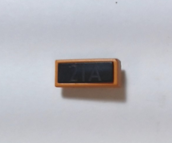 NUMBER BOARD HOUSING / LF /ORANGE & BLACK / MILW RD #21A / PREMIER FM ERIE BUILT