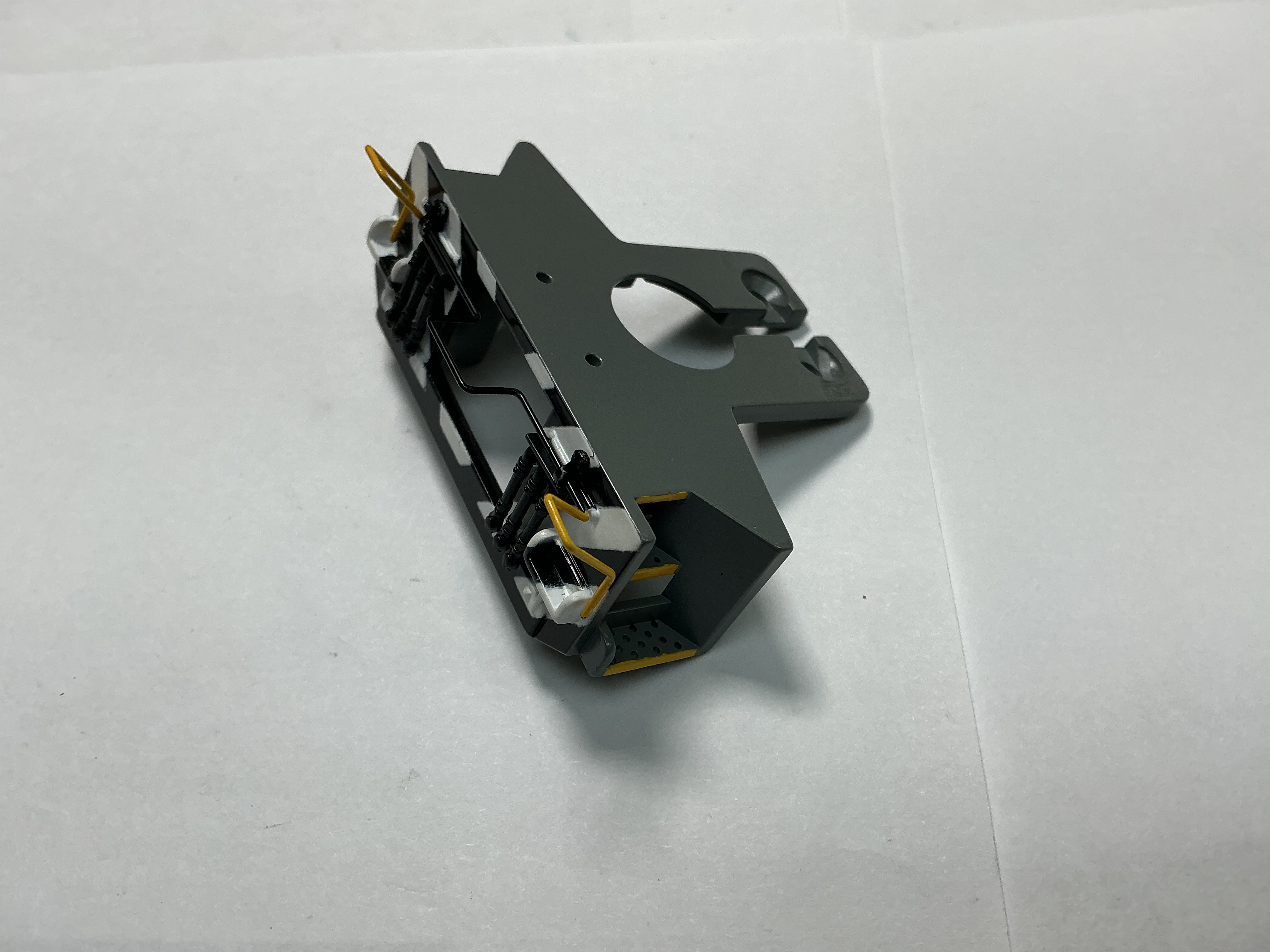 PILOT / 2 HOLE / GRAY W/WHITE & BLACK STRIPES / W/COUPLER CUT LEVER & BRAKE HOSES / PREMIER SD50