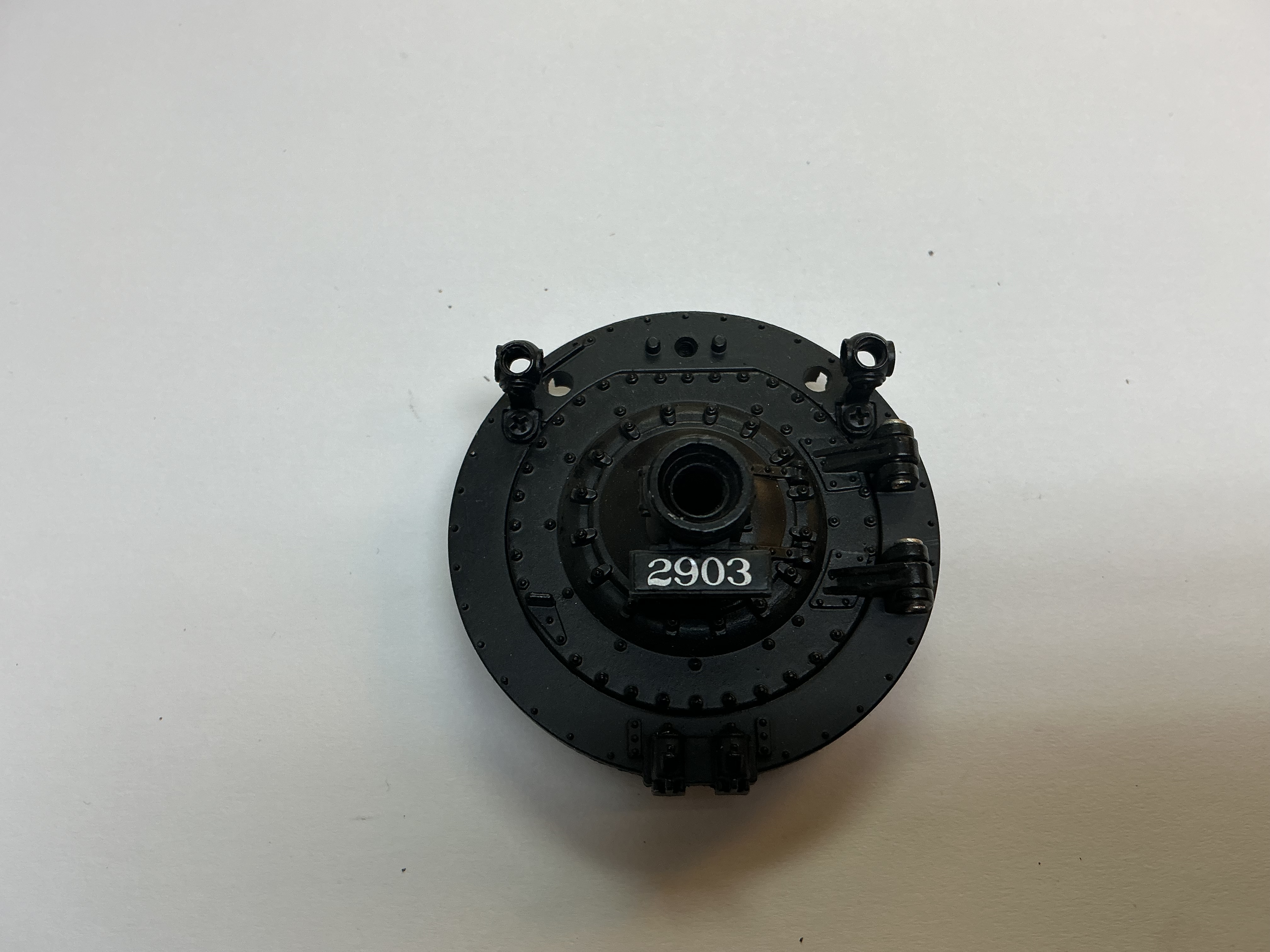 BOILER FRONT / W/O LENS / W/LASS LAMP HOUSINGS / #2903 / PREMIER ATSF NORTHERN 4-8-4