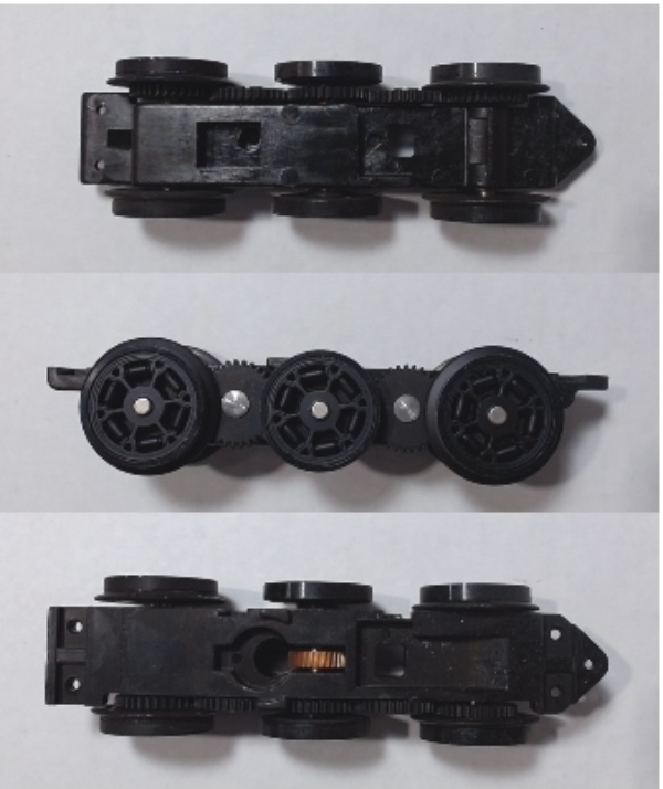 6-WHEEL TRUCK / POWERED / TOP MOUNT FRAMES / USE BI-0000073 MOTOR MOUNT / USE MOTOR W/MD207-M37 WORM / PREMIER GG-1