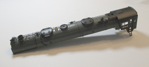 SHELL / UPPER BOILER HALF / W/CAB / #234 / HO SCALE YELLOWSTONE 4-8-8-2