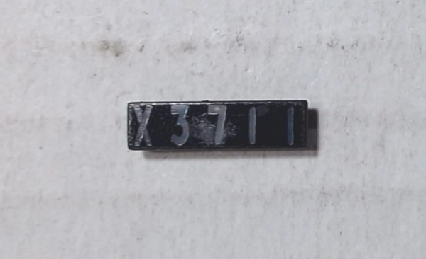 LENS / NUMBER BOARD / LH & RH / UP #X3711 / PREMIER CHALLENGER 4-6-6-4