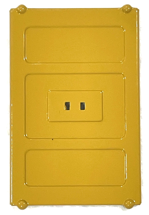 DOOR / SMALL / UP YELLOW / TINPLATE STANDARD GAUGE 214 BOXCAR