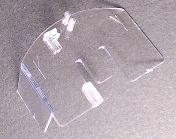 WINDOW / CAB / REAR WINDSHIELD & LH SIDE / CLEAR / RAILKING SW-8 & SW-9