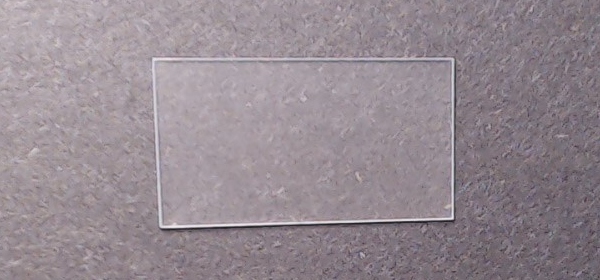 WINDOW / CLEAR / 31mm L x 15mm W / VESTIBULE DOOR / PREMIER STREAMLINED PASSENGER CARS 