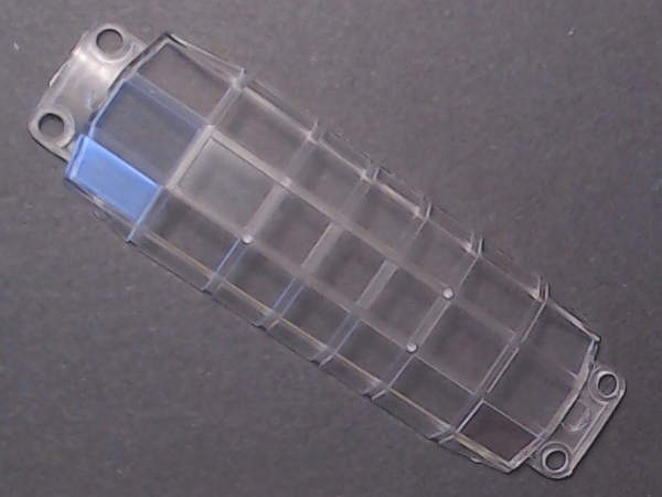 WINDOW / VISTA DOME / CLEAR / UNPAINTED / RUGGED RAILS STREAMLINED VISTA DOME