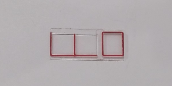 WINDOW / CAB / LH / W/RED TRIM / HO SCALE TRIPLEX 2-8-8-8-2