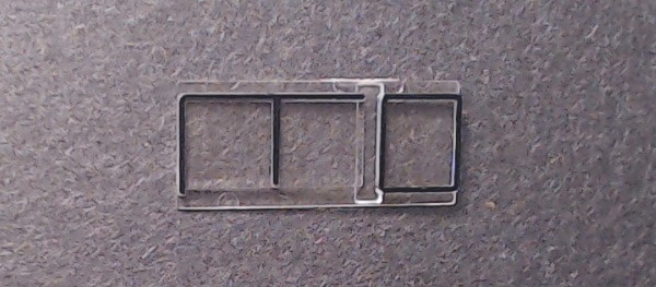 WINDOW / CAB / LH / W/BLACK TRIM / HO SCALE TRIPLEX 2-8-8-8-2