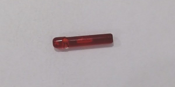 LENS / MARKER LIGHT / RED / THICK / 3mm D x 16.2mm L / PREMIER & RAILKING GG-1