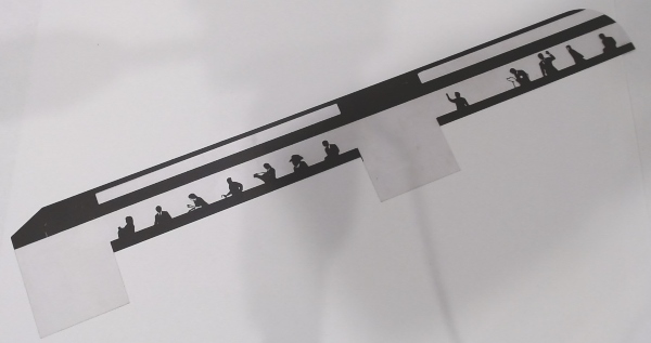 WINDOW / SIDE / RH / W/FIGURES / RAILKING PCC TROLLEY (SAME AS FA-3120001)
