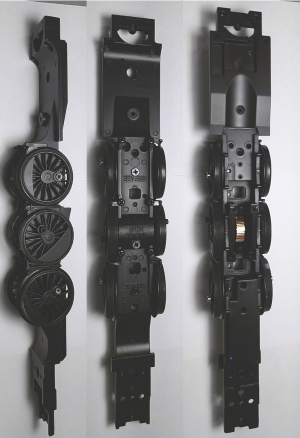 DRIVE BLOCK / 3-AXLE / BLACK / PS 3 / USE WORM EH-0000005 / PREMIER PACIFIC 4-6-2