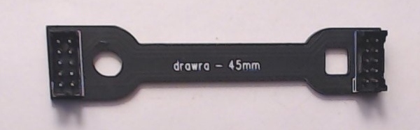 WIRELESS DRAWBAR / 10-PIN / 45mm L / DUAL VERTICAL PLUGS