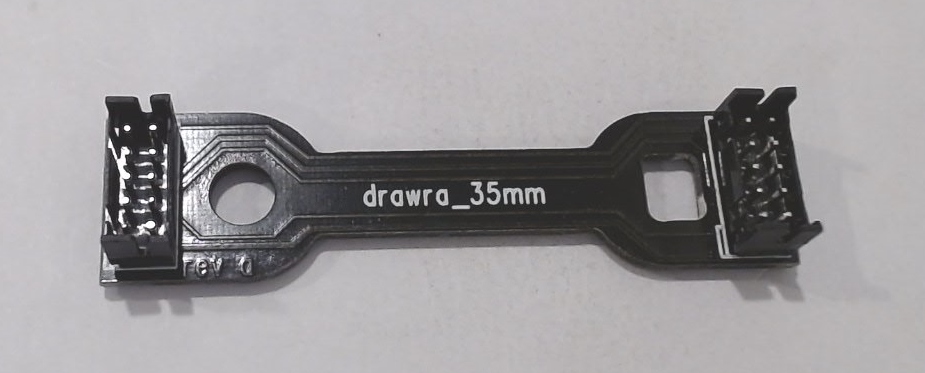 WIRELESS DRAWBAR / 10-PIN / 35mm L / DUAL VERTICAL PLUGS 