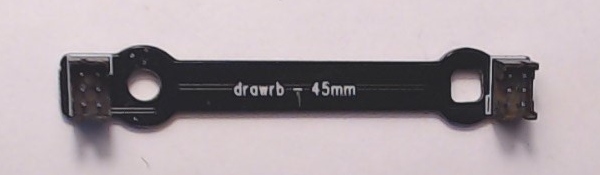 WIRELESS DRAWBAR / 6-PIN / DUAL VERTICAL PLUGS / 45mm L / PS 3