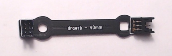 WIRELESS DRAWBAR / 6-PIN / VERTICAL & HORIZONTAL PLUGS / 40mm L / PS3