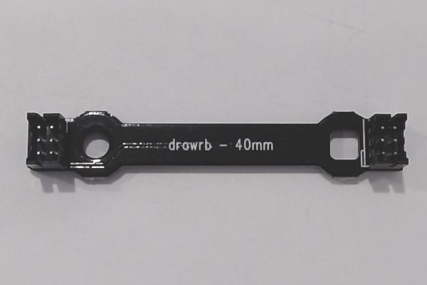 WIRELESS DRAWBAR / 6-PIN / DUAL VERTICAL PLUGS / 40mm L / PS 3