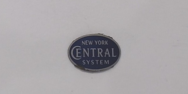 NAME PLATE / BOILER FRONT / NEW YORK CENTRAL / BLUE / PREMIER DREYFUSS HUDSON 4-6-4