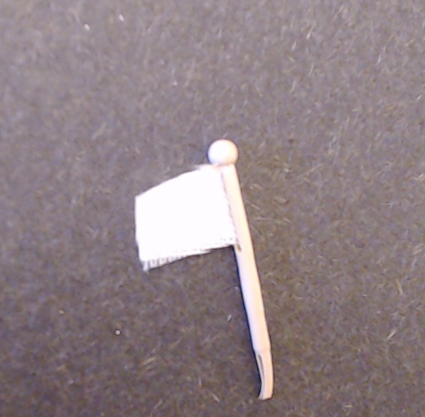 FLAG / WHITE / TAN METAL POST / 2 PER BAG / PREMIER CHALLENGER 4-6-6-4