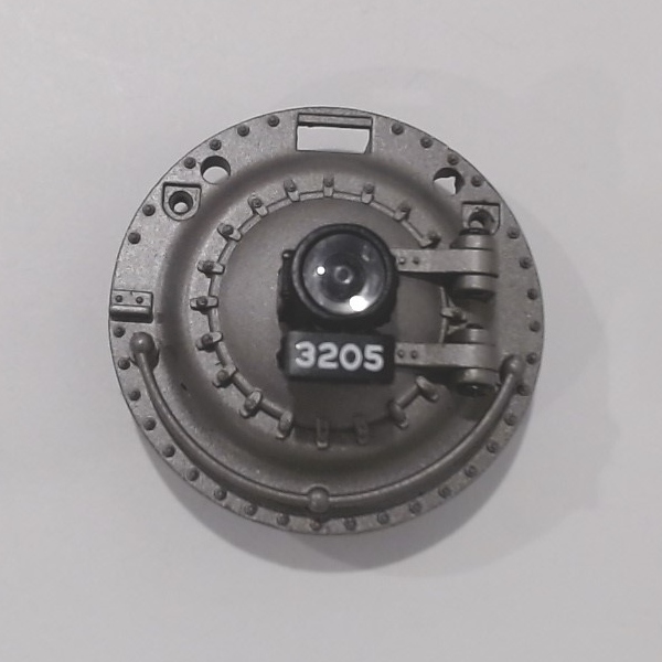 BOILER FRONT / W/HEADLIGHT & NUMBER PLATE / #3205 / PREMIER LIGHT MIKADO 2-8-2