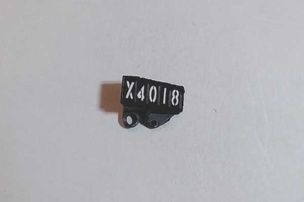 NUMBER BOARD HOUSING / BLACK / LH / UP #4018 / PS 1 / PREMIER BIG BOY 4-8-8-4