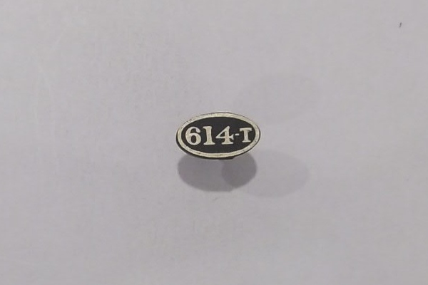 NUMBER PLATE / TENDER / #614-T / PREMIER GREENBRIER 4-8-4