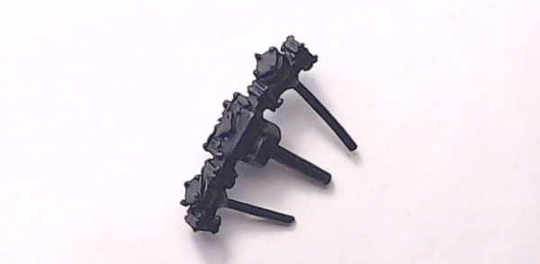 CHECK VALVES / BLACK / W/MOUNTING POSTS / RAILKING ROYAL HUDSON 4-6-4