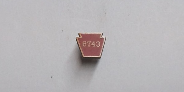 NUMBER PLATE / KEYSTONE / #6743 / RAILKING MOUNTAIN 4-8-2