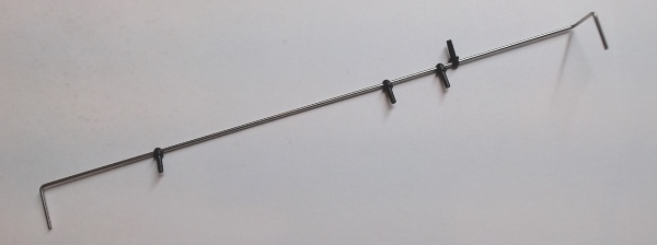 HANDRAIL / BOILER / LH / NICKEL / W/STANCHIONS / RAILKING STARTER 4-6-0