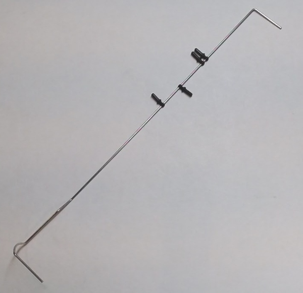 HANDRAIL / BOILER / LH / NICKEL / W/STANCHIONS / RAILKING BANTAM 4-6-2
