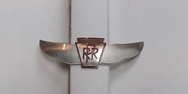 NAME PLATE / BOILER TOP / PRR / SILVER / RAILKING TORPEDO 4-6-2