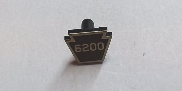 NUMBER PLATE / BOILER FRONT / KEYSTONE / #6200 / BANTAM STEAM TURBINE