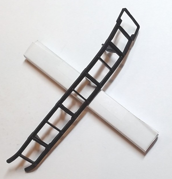 LADDER / LH & RH REAR / BLACK / 10-RUNG / TENDER / RAILKING ONE GAUGE BIG BOY & CHALLENGER