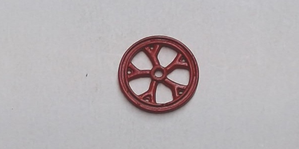 ASH PAN HAND WHEEL / RED / RAILKING ONE GAUGE BIG BOY & CHALLENGER