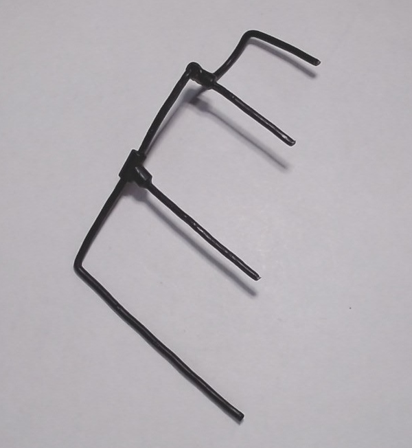 HANDRAIL / PILOT / RH / BLACK / RAILKING ONE GAUGE TRIPLEX 2-8-8-8-2