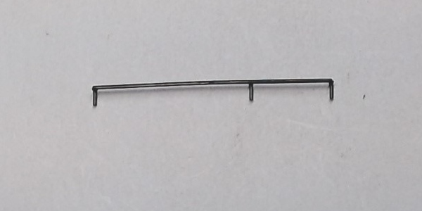 HANDRAIL / RH / FITS OVER CAB WINDOW / BLACK / HO SCALE TRIPLEX 2-8-8-8-2