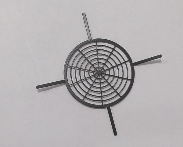 GRILLE / FAN SHROUD/ PHOTO ETCHED / BLACK / PREMIER GP38-2 