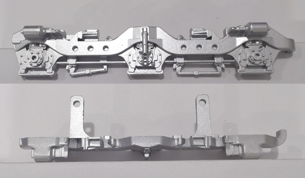 SIDE FRAME / 3-AXLE / LF & RR / TOP MOUNT / SILVER / PREMIER SD40-2 & SD70