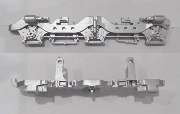 SIDE FRAME / 3-AXLE / RF & LR / TOP MOUNT / SILVER / PREMIER SD40-2 & SD70