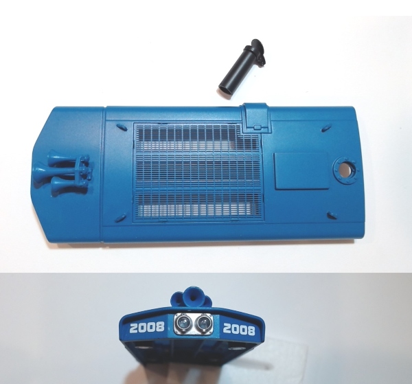 RADIATOR GRILLE ASSEMBLY / REMOVABLE / W/STACK / BLUE / PREMIER GENSET