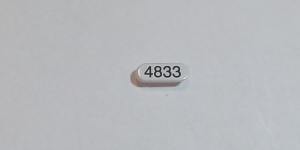 NUMBER BOARD / RH / CSX #4833 / PREMIER SD70ACE 